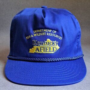 VINTAGE Kentucky Afield USED Hat (Blue, Strapback, KET, Fish & Wildlife)
